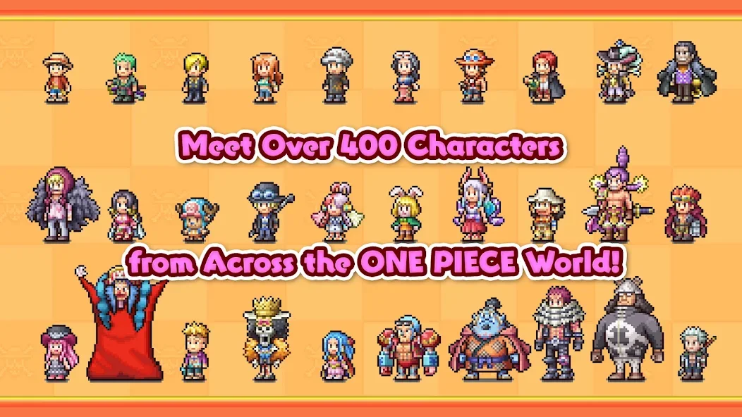 Over 400 One Piece characters in pixel art